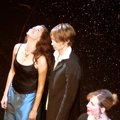 Marjan Shaki, Lukas Perman und Luzia Nistler, 05.12.2004, Foto: Martin Bruny